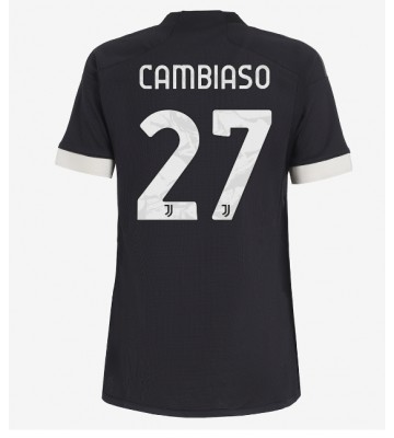 Juventus Andrea Cambiaso #27 Replika Tredjetrøje Dame 2023-24 Kortærmet